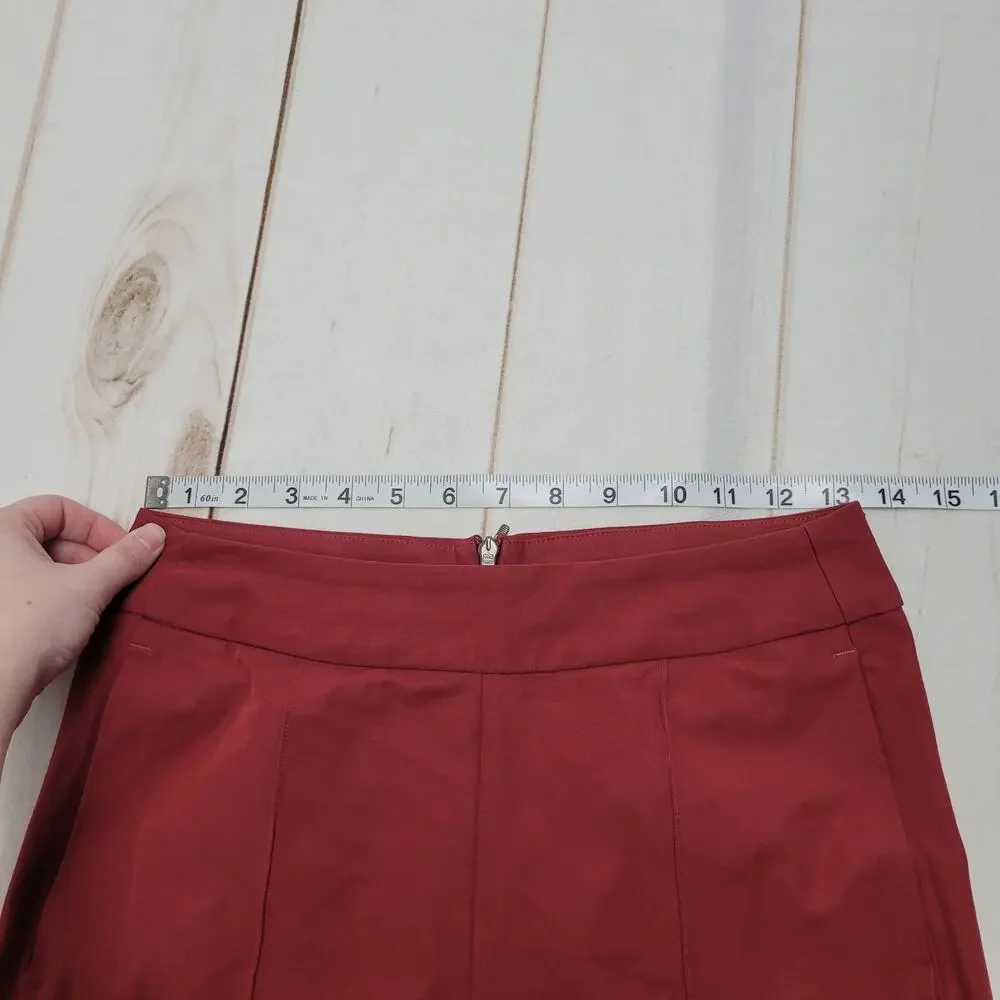 Lululemon Lab Nai trouser high rise tapered seamed red pants 6